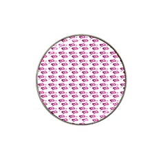 Heart Love Pink Purple Hat Clip Ball Marker by Mariart