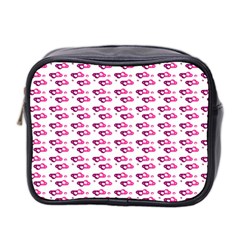 Heart Love Pink Purple Mini Toiletries Bag 2-side by Mariart