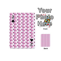 Heart Love Pink Purple Playing Cards 54 (mini)  by Mariart