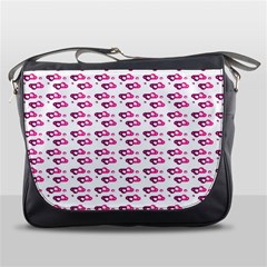 Heart Love Pink Purple Messenger Bags by Mariart