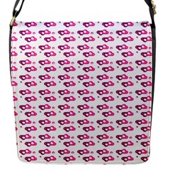 Heart Love Pink Purple Flap Messenger Bag (s) by Mariart