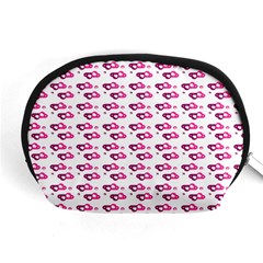 Heart Love Pink Purple Accessory Pouches (medium)  by Mariart