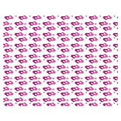 Heart Love Pink Purple Double Sided Flano Blanket (medium)  by Mariart