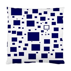 Illustrated Blue Squares Standard Cushion Case (one Side) by Mariart