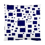 Illustrated Blue Squares Standard Cushion Case (Two Sides) Front