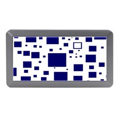 Illustrated Blue Squares Memory Card Reader (mini) by Mariart