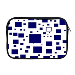 Illustrated Blue Squares Apple Macbook Pro 17  Zipper Case by Mariart