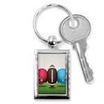 Helmet Ball Football America Sport Red Brown Blue Green Key Chains (Rectangle)  Front