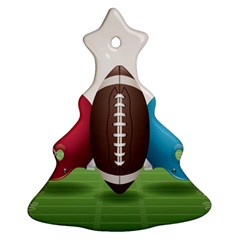 Helmet Ball Football America Sport Red Brown Blue Green Ornament (christmas Tree)  by Mariart