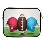 Helmet Ball Football America Sport Red Brown Blue Green Apple iPad 2/3/4 Zipper Cases Front