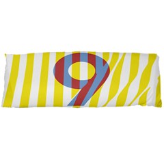 Number 9 Line Vertical Yellow Red Blue White Wae Chevron Body Pillow Case Dakimakura (two Sides) by Mariart