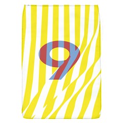 Number 9 Line Vertical Yellow Red Blue White Wae Chevron Flap Covers (s)  by Mariart