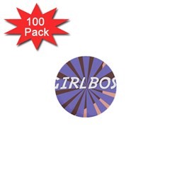 Girlboss Light Line Wave Chevron 1  Mini Buttons (100 Pack) 