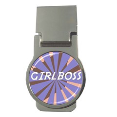 Girlboss Light Line Wave Chevron Money Clips (round) 