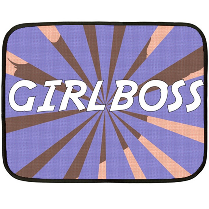 Girlboss Light Line Wave Chevron Double Sided Fleece Blanket (Mini) 