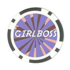 Girlboss Light Line Wave Chevron Poker Chip Card Guard (10 Pack) by Mariart