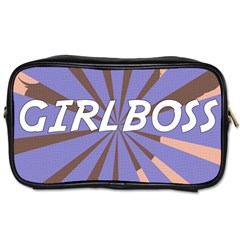 Girlboss Light Line Wave Chevron Toiletries Bags 2-side