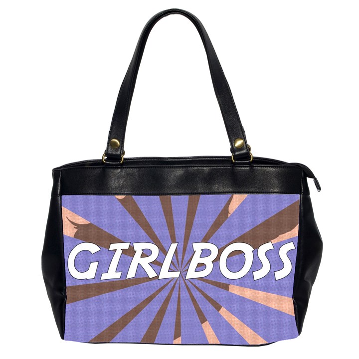 Girlboss Light Line Wave Chevron Office Handbags (2 Sides) 