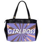 Girlboss Light Line Wave Chevron Office Handbags (2 Sides)  Back