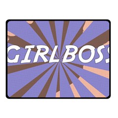 Girlboss Light Line Wave Chevron Fleece Blanket (small) by Mariart