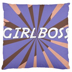 Girlboss Light Line Wave Chevron Large Cushion Case (two Sides) by Mariart