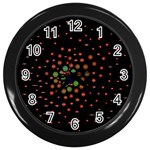 Molecular Chemistry Of Mathematical Physics Small Army Circle Wall Clocks (Black) Front