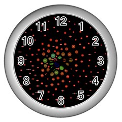 Molecular Chemistry Of Mathematical Physics Small Army Circle Wall Clocks (silver)  by Mariart