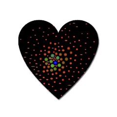 Molecular Chemistry Of Mathematical Physics Small Army Circle Heart Magnet by Mariart