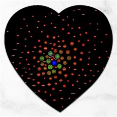 Molecular Chemistry Of Mathematical Physics Small Army Circle Jigsaw Puzzle (heart) by Mariart