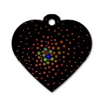 Molecular Chemistry Of Mathematical Physics Small Army Circle Dog Tag Heart (Two Sides) Front