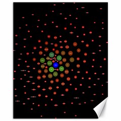 Molecular Chemistry Of Mathematical Physics Small Army Circle Canvas 11  X 14   by Mariart