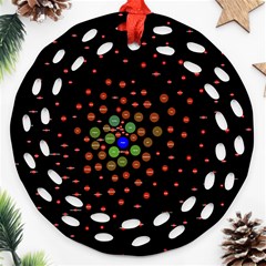 Molecular Chemistry Of Mathematical Physics Small Army Circle Ornament (round Filigree) by Mariart