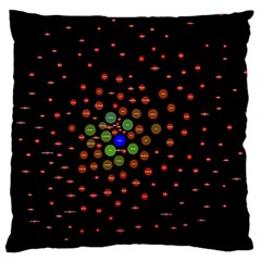 Molecular Chemistry Of Mathematical Physics Small Army Circle Large Cushion Case (two Sides) by Mariart