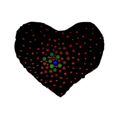 Molecular Chemistry Of Mathematical Physics Small Army Circle Standard 16  Premium Heart Shape Cushions by Mariart