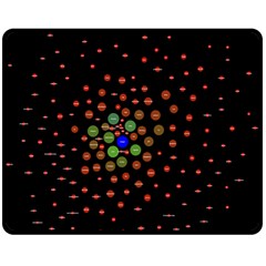 Molecular Chemistry Of Mathematical Physics Small Army Circle Double Sided Fleece Blanket (medium)  by Mariart