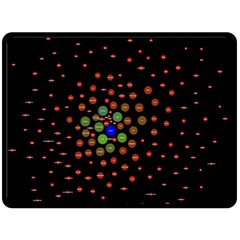 Molecular Chemistry Of Mathematical Physics Small Army Circle Double Sided Fleece Blanket (large)  by Mariart