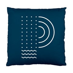 Parachute Water Blue Waves Circle White Standard Cushion Case (one Side) by Mariart