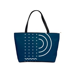 Parachute Water Blue Waves Circle White Shoulder Handbags by Mariart