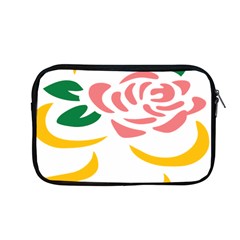 Pink Rose Ribbon Bouquet Green Yellow Flower Floral Apple Macbook Pro 13  Zipper Case by Mariart