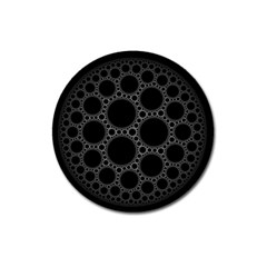 Plane Circle Round Black Hole Space Magnet 3  (round)