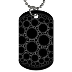 Plane Circle Round Black Hole Space Dog Tag (one Side)