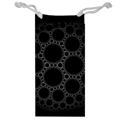 Plane Circle Round Black Hole Space Jewelry Bag by Mariart