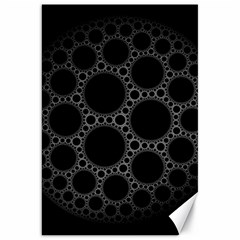 Plane Circle Round Black Hole Space Canvas 20  X 30   by Mariart