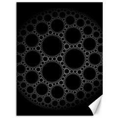 Plane Circle Round Black Hole Space Canvas 36  X 48  