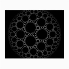 Plane Circle Round Black Hole Space Small Glasses Cloth (2-side) by Mariart