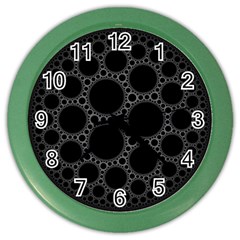 Plane Circle Round Black Hole Space Color Wall Clocks by Mariart