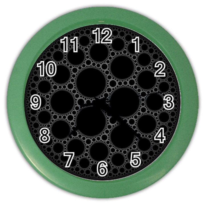 Plane Circle Round Black Hole Space Color Wall Clocks