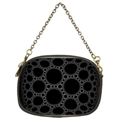 Plane Circle Round Black Hole Space Chain Purses (two Sides)  by Mariart