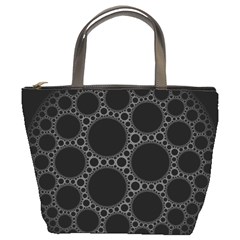 Plane Circle Round Black Hole Space Bucket Bags by Mariart