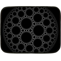 Plane Circle Round Black Hole Space Double Sided Fleece Blanket (mini) 